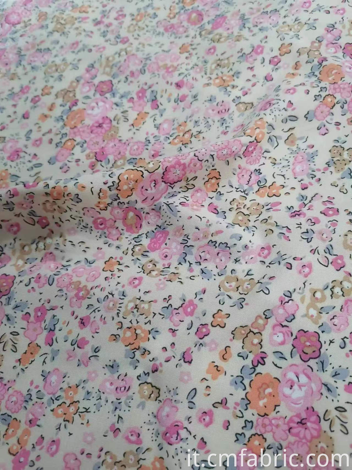 45s rayon poplin printed fabric